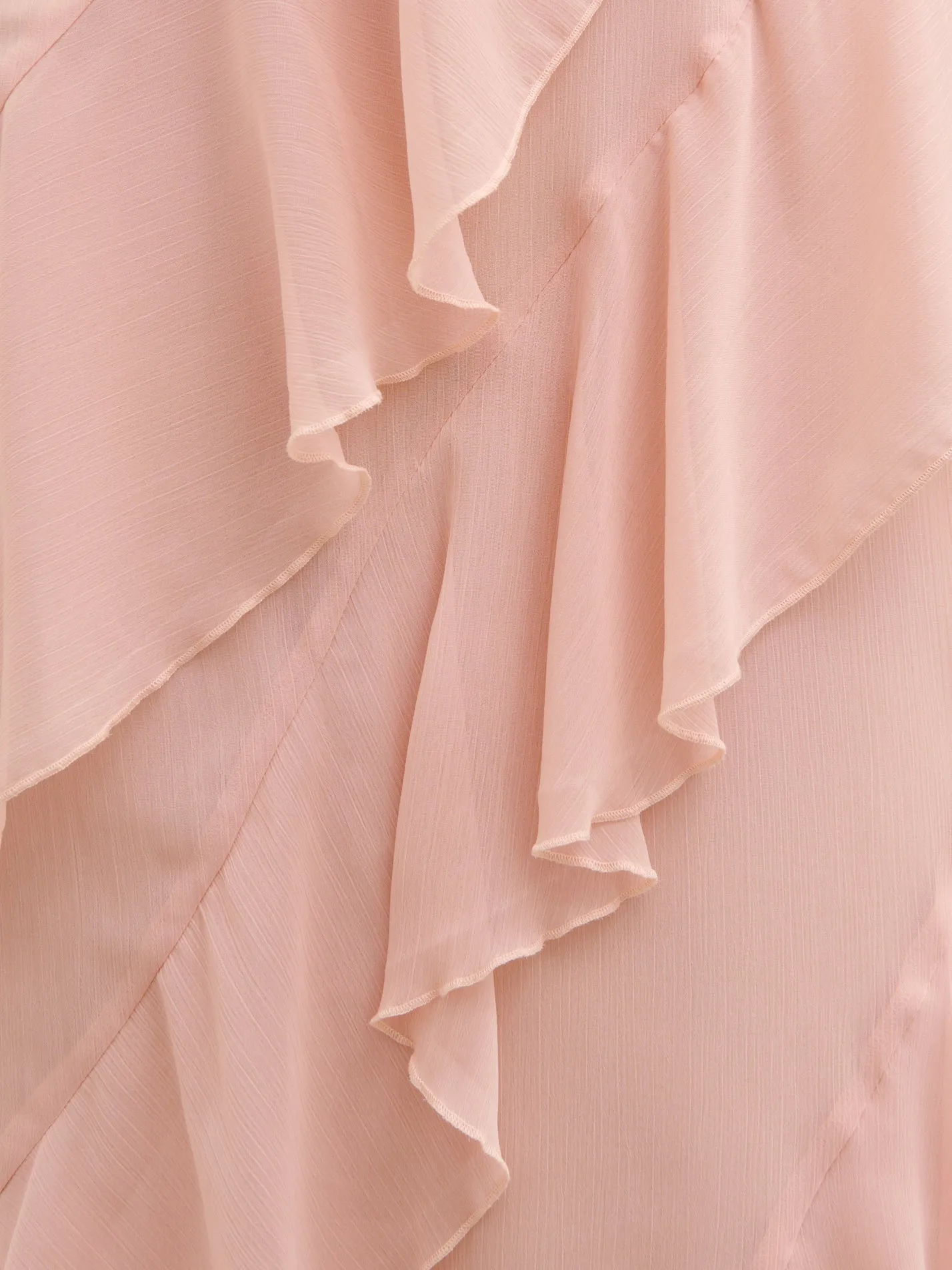 Aria Halterneck Ruffle Midaxi Dress - Dusty Rose sold by Pretty Lavish product image thumbnail 4