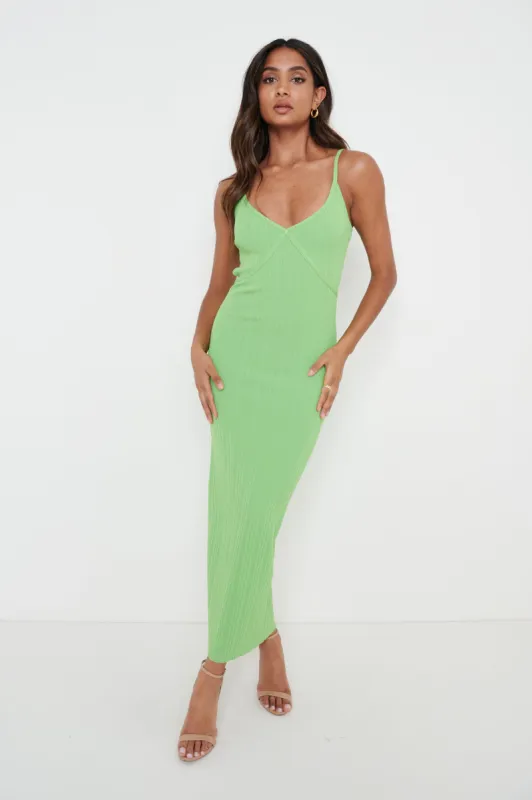 Piper Knit Dress - Green sold by Pretty Lavish