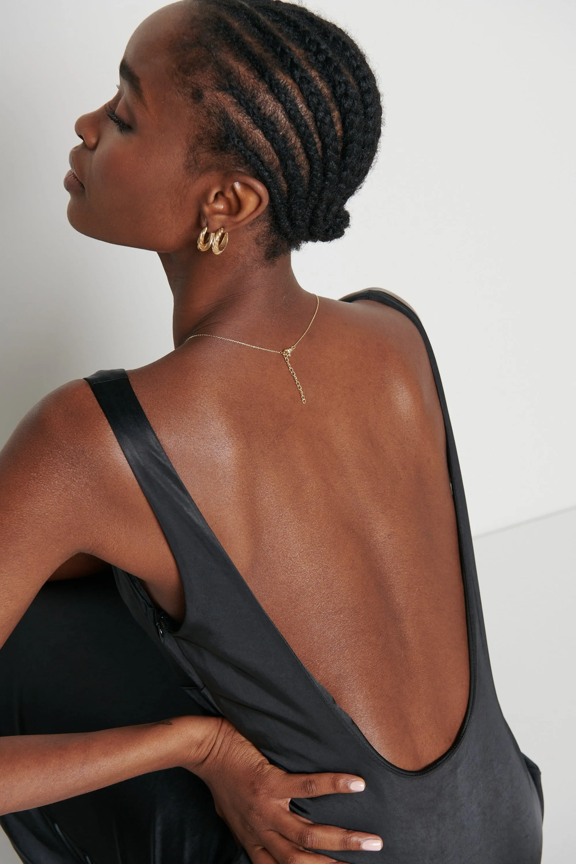 Piper Low Back Midaxi Dress - Black sold by Pretty Lavish product image thumbnail 2