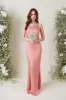 Amelia Maxi Bridesmaid Dress - Matte Apricot Pink sold by Pretty Lavish
