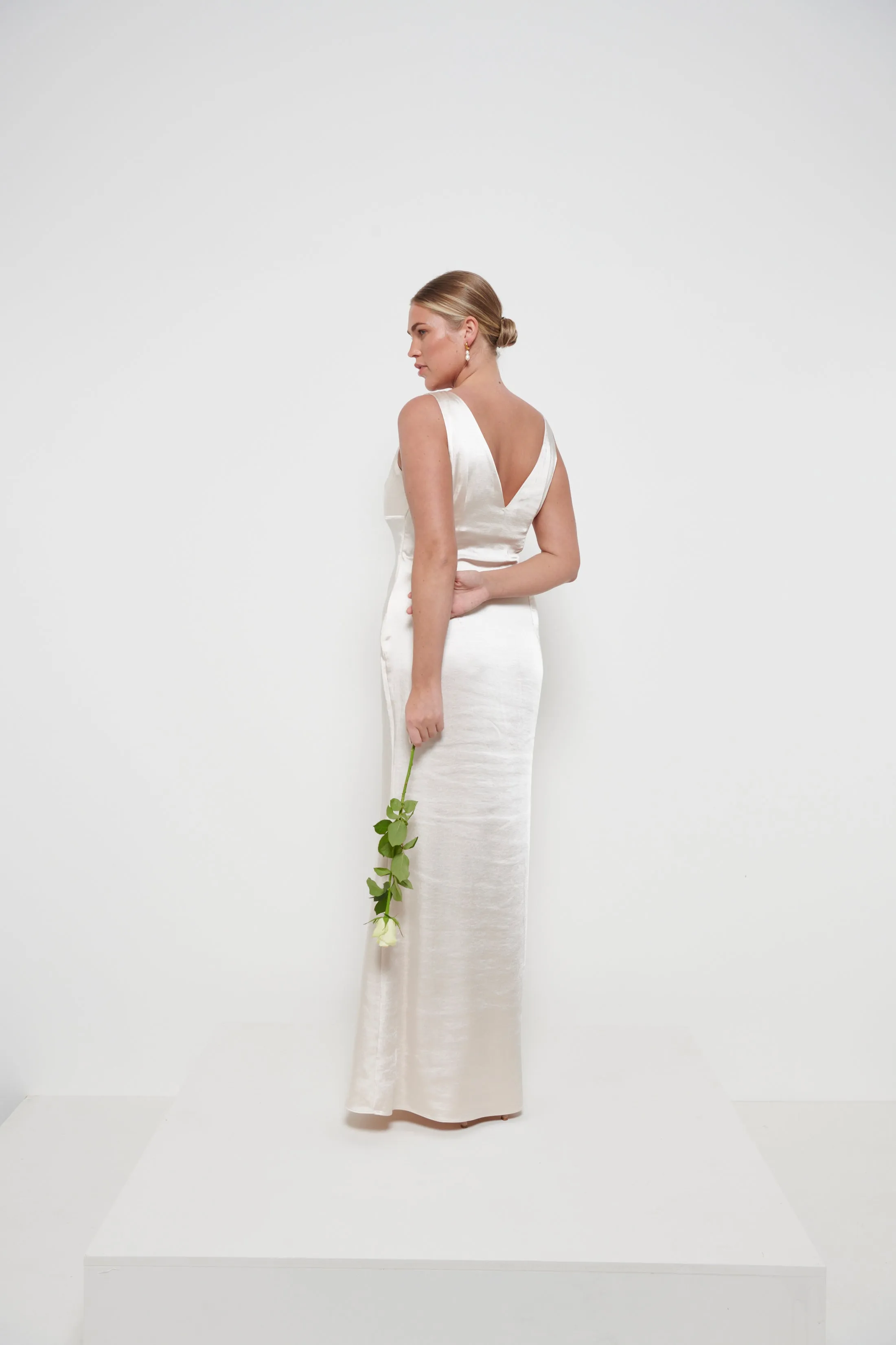 Piper Maxi Bridesmaid Dress - Matte Champagne sold by Pretty Lavish product image thumbnail 4