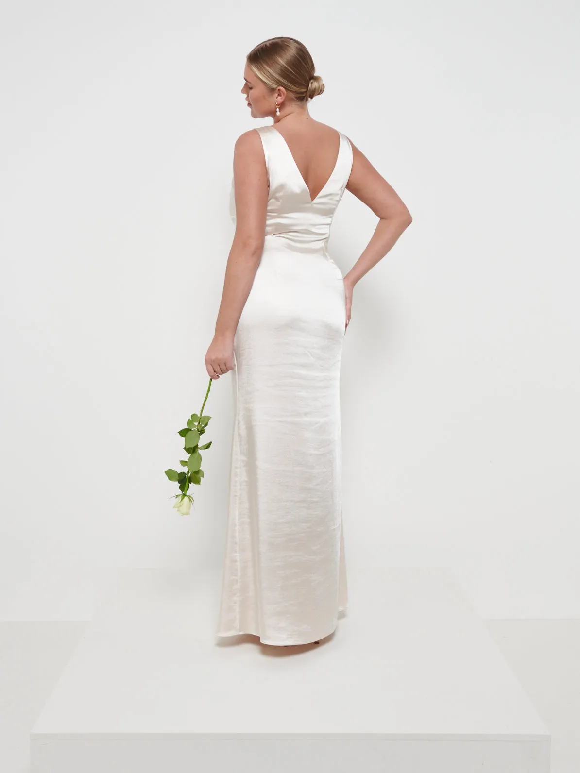 Piper Maxi Bridesmaid Dress - Matte Champagne sold by Pretty Lavish product image thumbnail 3