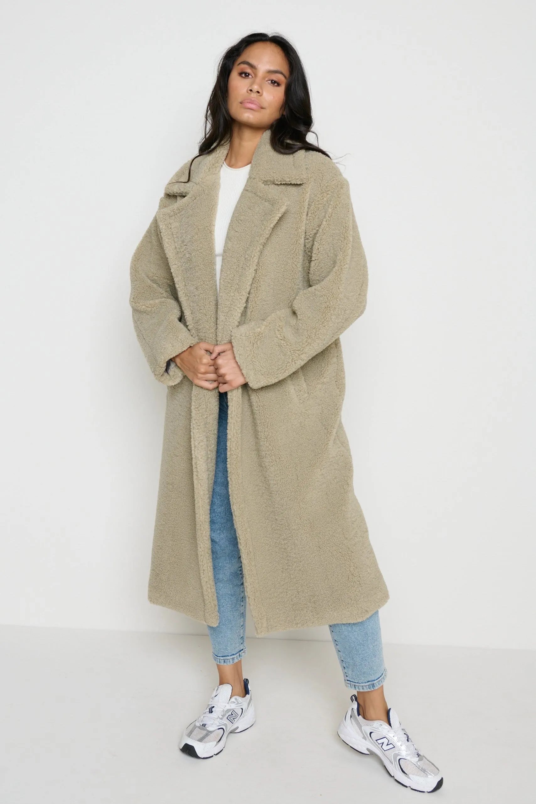 Teddy Coat - Forest Green sold by Pretty Lavish product image thumbnail 4