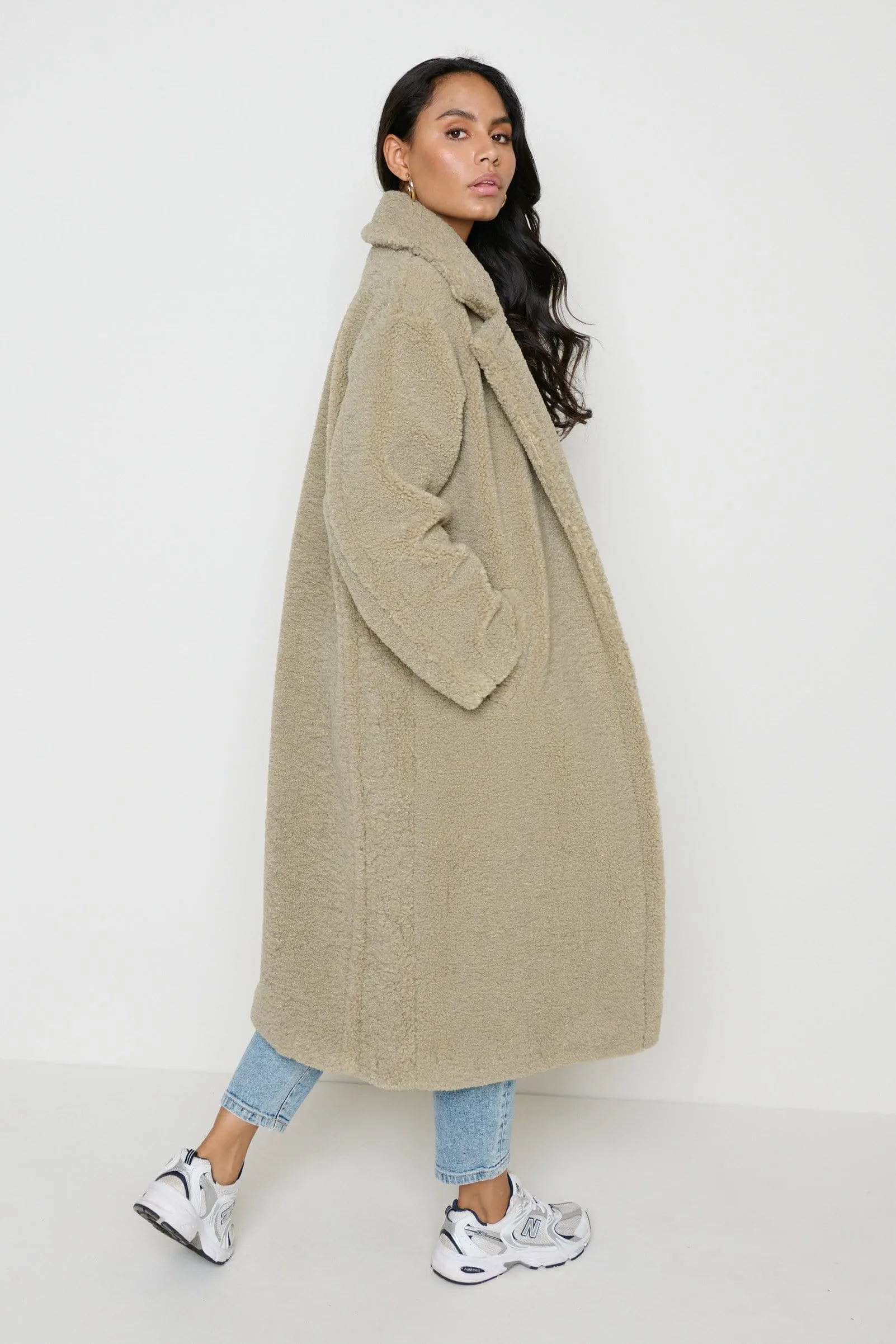 Teddy Coat - Forest Green sold by Pretty Lavish product image thumbnail 3