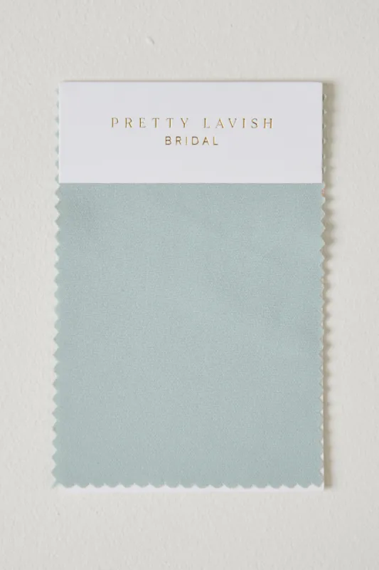 Crepe Sage Bridesmaids Swatch sold by Pretty Lavish