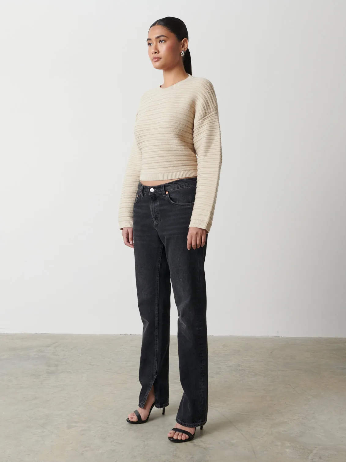 Simone Tie Back Jumper - Stone sold by Pretty Lavish product image thumbnail 4