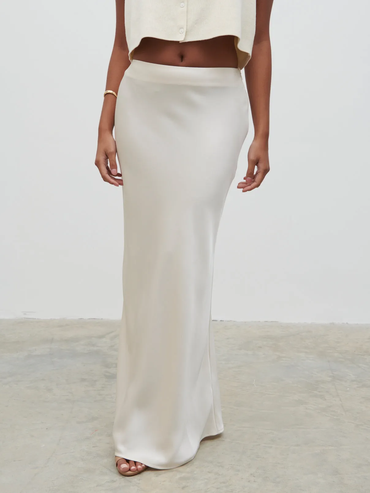 Breya Maxi Skirt - Oyster sold by Pretty Lavish product image thumbnail 4