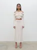 Tiffany Midaxi Skirt - Pale Blush sold by Pretty Lavish