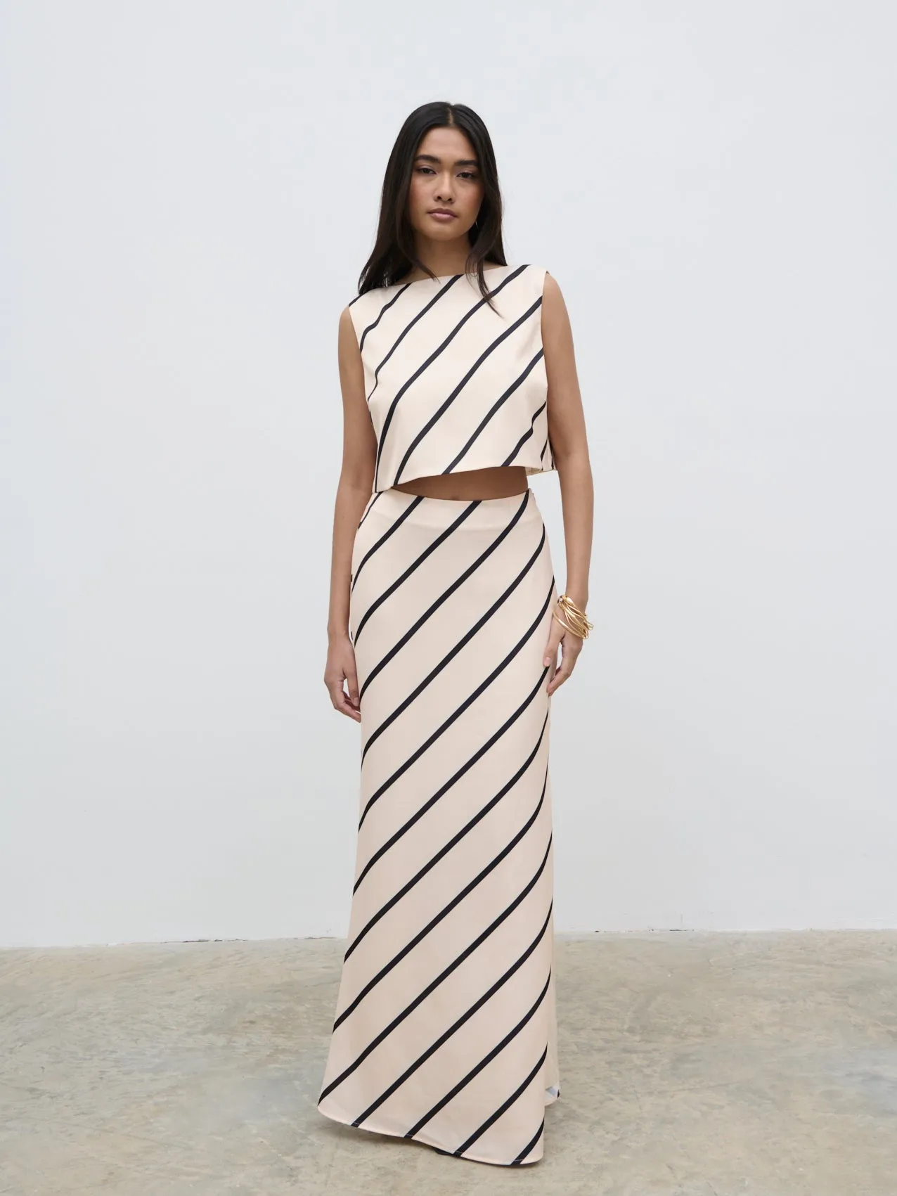 Zuri Tied Striped Top - Asymmetric Stripe sold by Pretty Lavish product image thumbnail 3