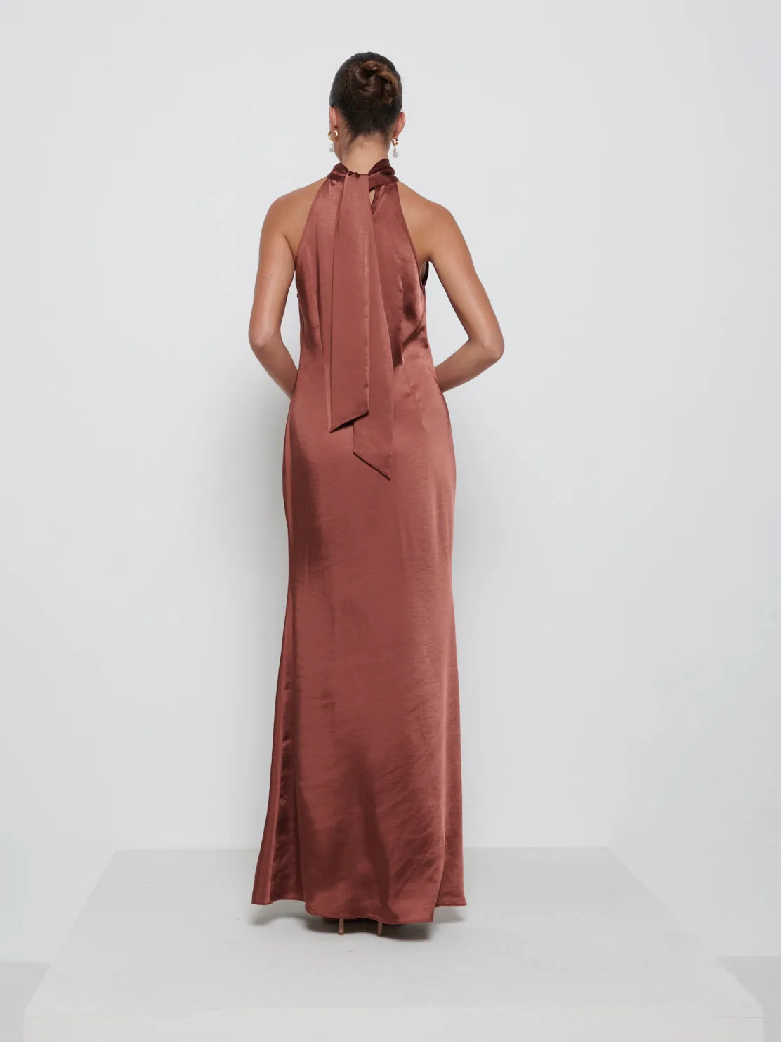 Odelle Maxi Bridesmaid Dress - Mahogany sold by Pretty Lavish product image thumbnail 3