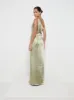 Amelia Tie Maxi Bridesmaids Dress - Matte Olive sold by Pretty Lavish