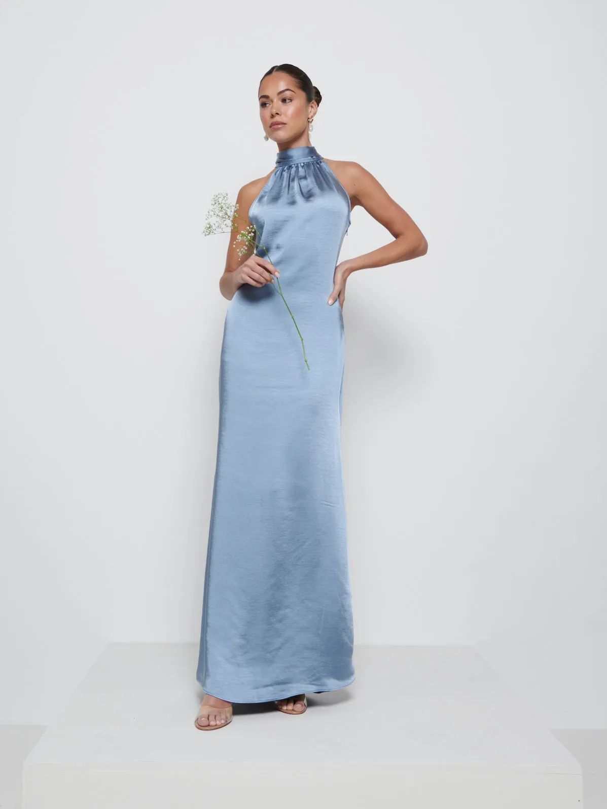 Odelle Maxi Bridesmaid Dress - Dusty Blue sold by Pretty Lavish product image thumbnail 4