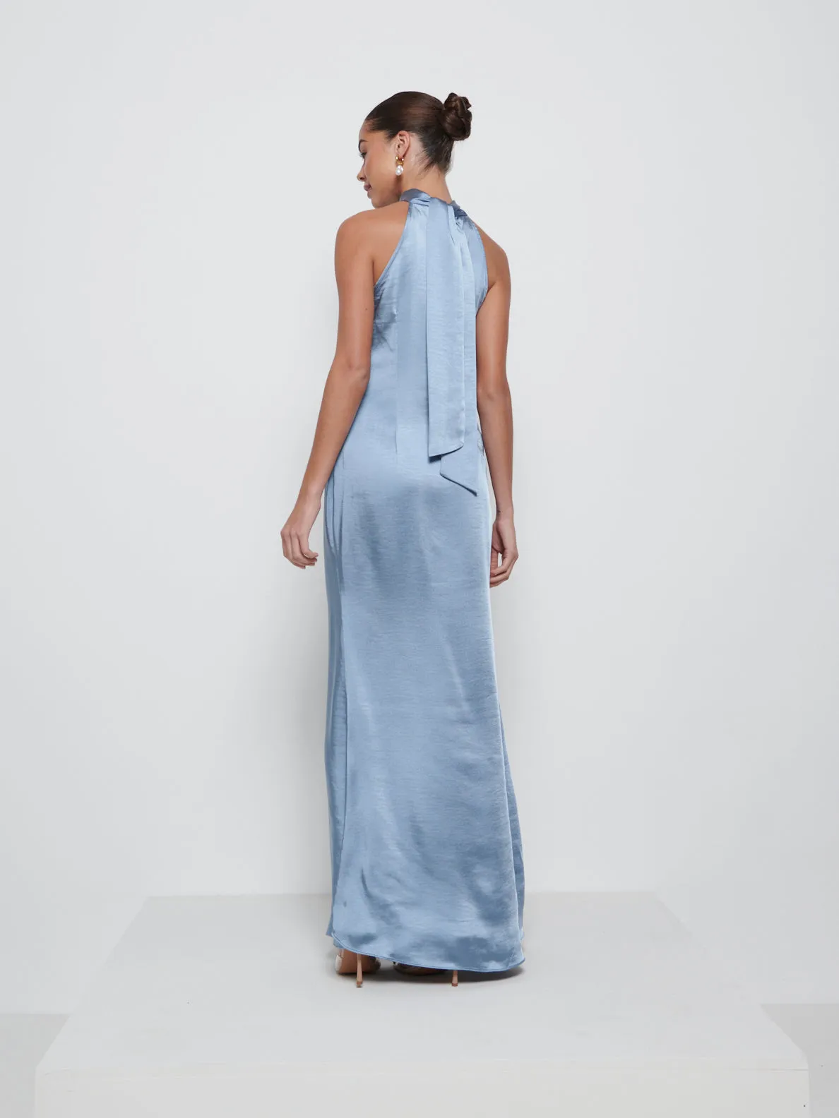 Odelle Maxi Bridesmaid Dress - Dusty Blue sold by Pretty Lavish product image thumbnail 3