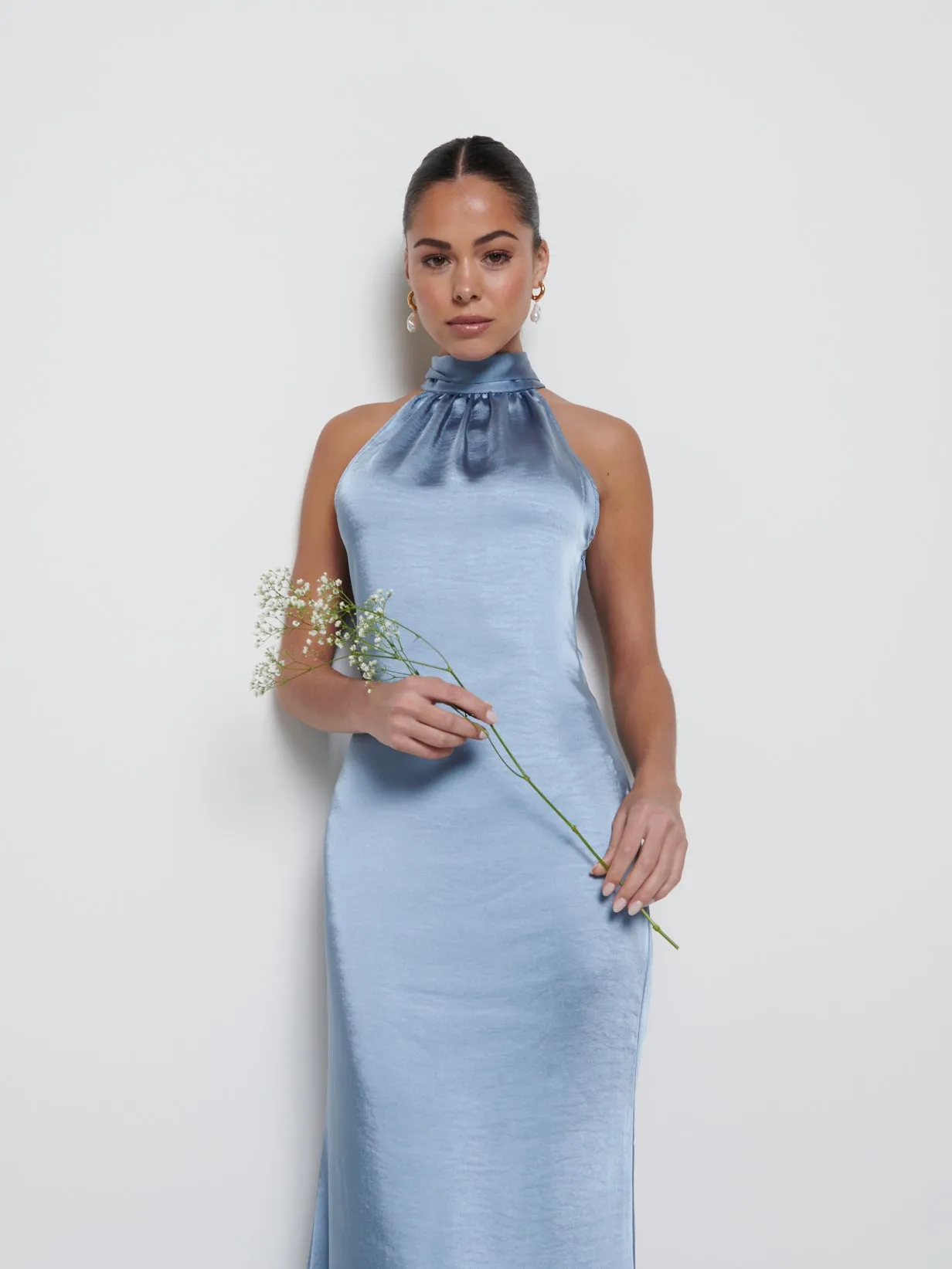 Odelle Maxi Bridesmaid Dress - Dusty Blue sold by Pretty Lavish product image thumbnail 2