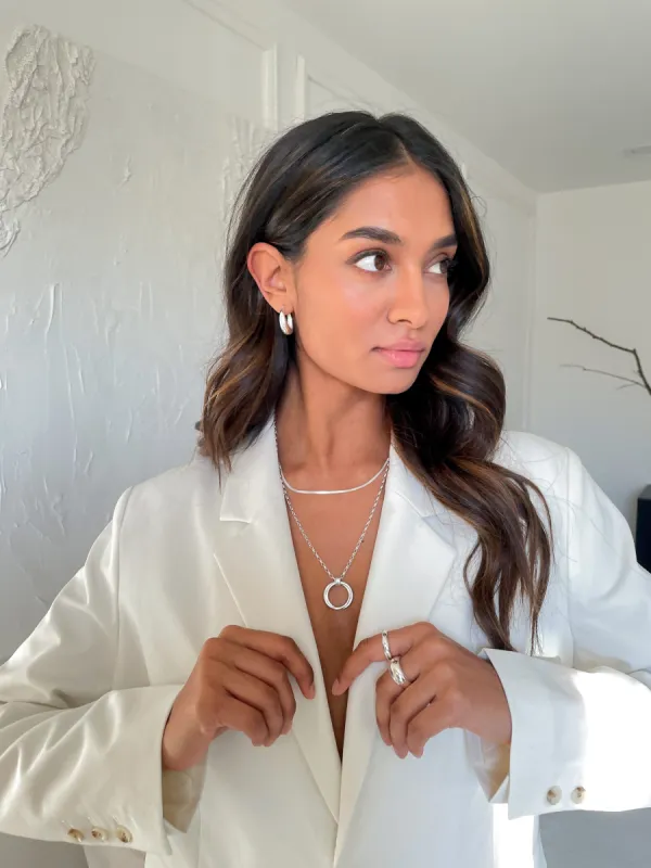 Aurora Pendant - Recycled Silver sold by Pretty Lavish