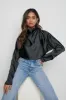 Bonnie High Neck Backless Blouse - Black sold by Pretty Lavish