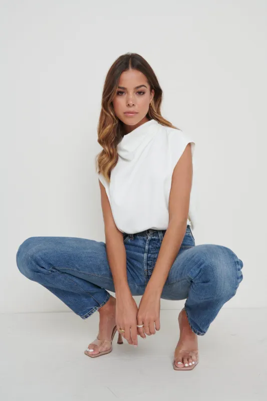 Farrah Blouse - White sold by Pretty Lavish