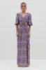 Ainsley Cut Out Maxi Dress - Iris Zebra sold by Pretty Lavish