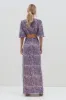 Ainsley Cut Out Maxi Dress - Iris Zebra sold by Pretty Lavish