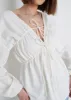 Ottilie Tie Top - White sold by Pretty Lavish