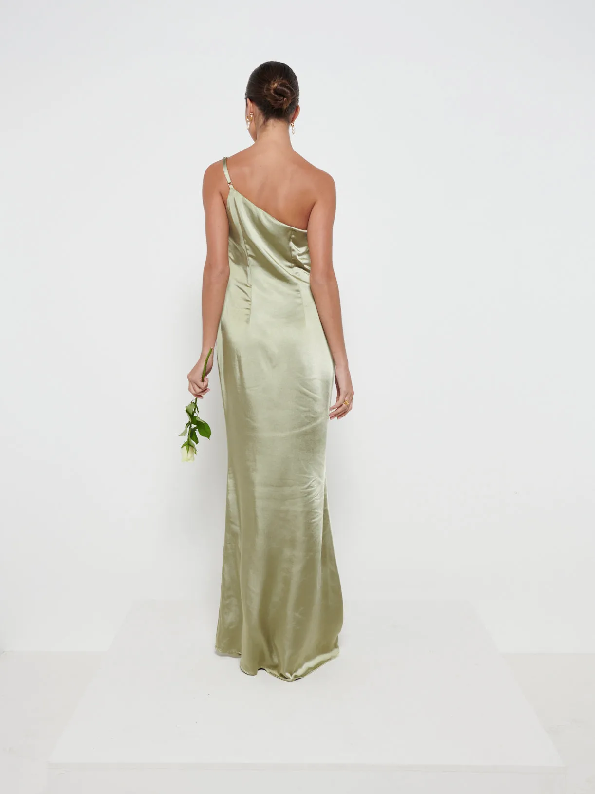 Amelia Maxi Bridesmaid Dress - Matte Olive sold by Pretty Lavish product image thumbnail 3