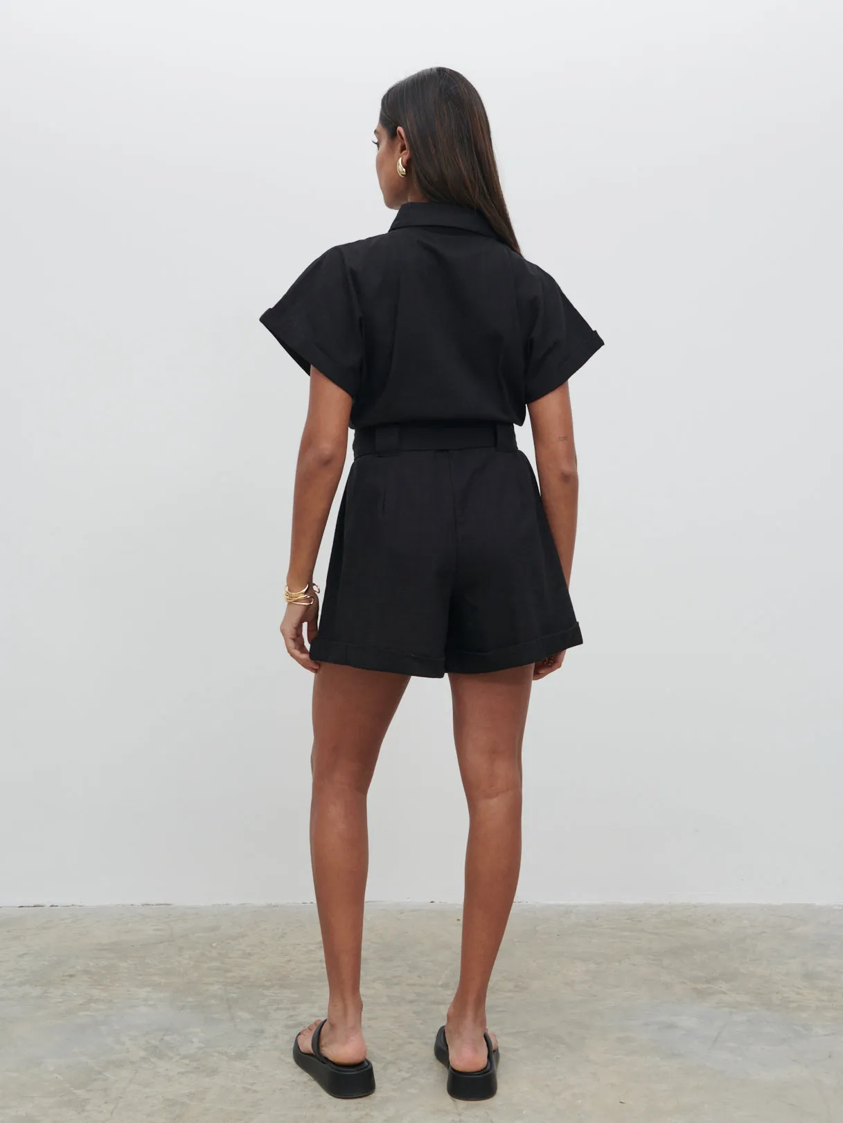Anica Utility Playsuit - Black sold by Pretty Lavish product image thumbnail 2