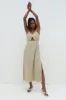 Talia Cut Out Midaxi Dress - Stone sold by Pretty Lavish