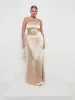 Amelia Maxi Bridesmaid Dress - Matte Bronze sold by Pretty Lavish