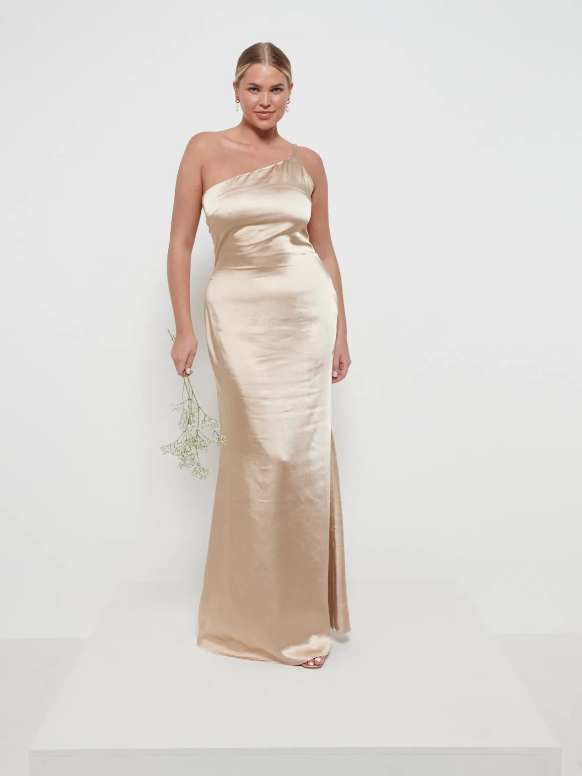 Amelia Maxi Bridesmaid Dress - Matte Bronze sold by Pretty Lavish product image thumbnail 4