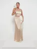 Amelia Maxi Bridesmaid Dress - Matte Bronze sold by Pretty Lavish