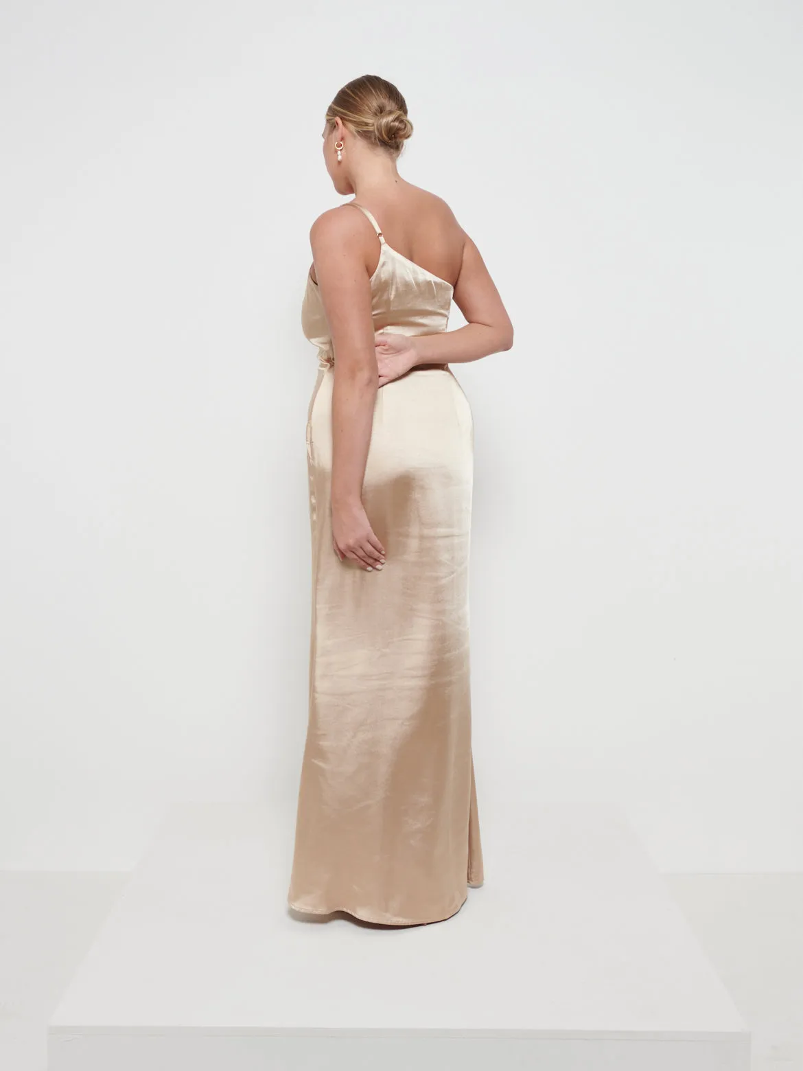 Amelia Maxi Bridesmaid Dress - Matte Bronze sold by Pretty Lavish product image thumbnail 3