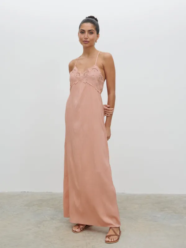 Davina Maxi Dress - Dusty Rose sold by Pretty Lavish
