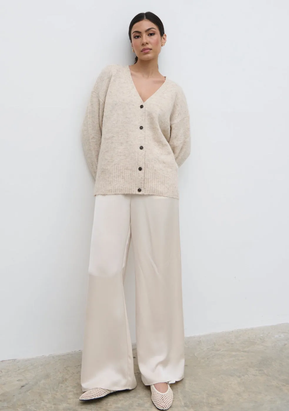 Otto Knit Cardigan - Cream sold by Pretty Lavish product image thumbnail 2