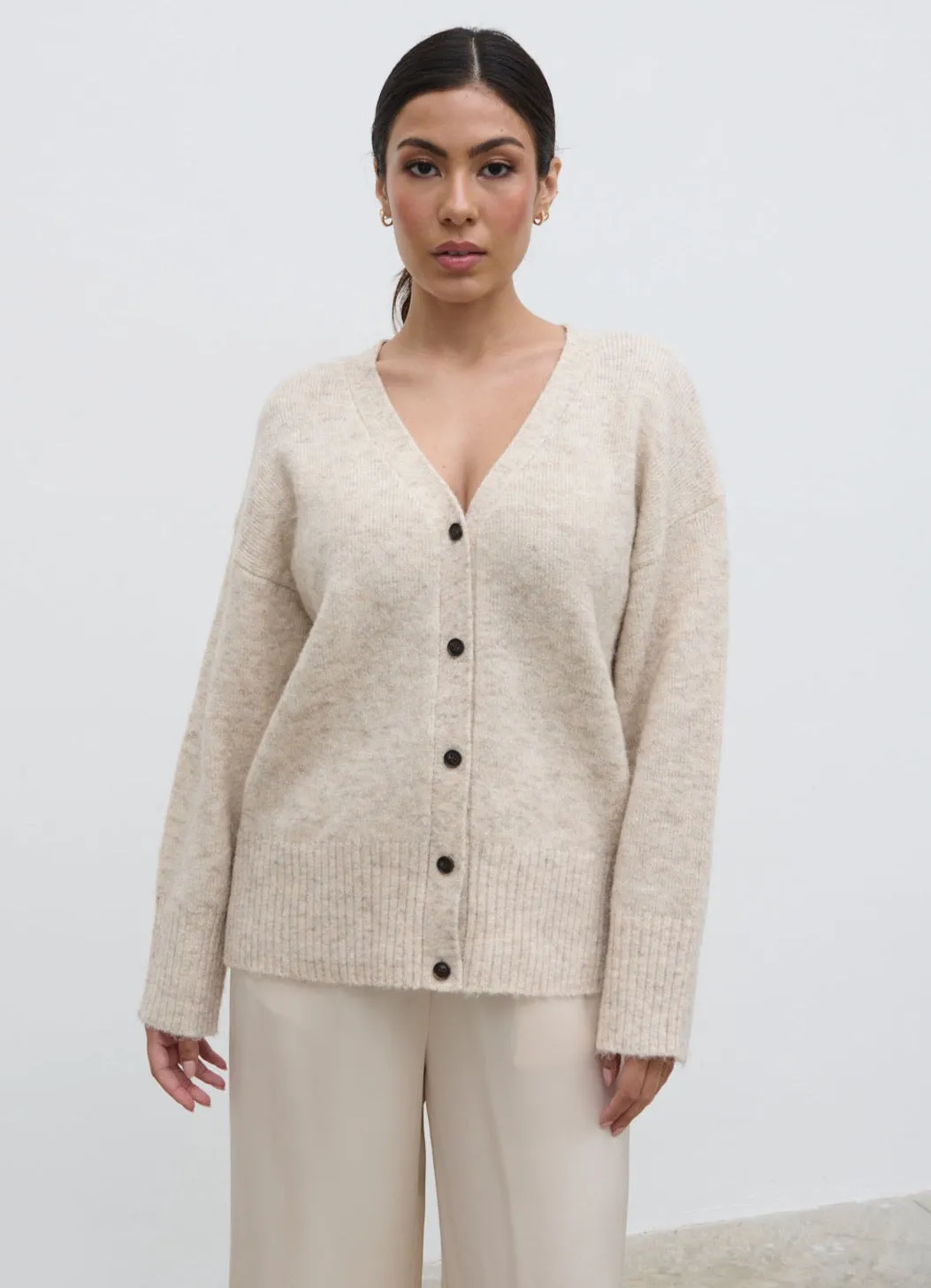 Otto Knit Cardigan - Cream sold by Pretty Lavish product image thumbnail 3