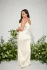 Amelia Maxi Bridesmaid Dress Curve - Matte Champagne sold by Pretty Lavish