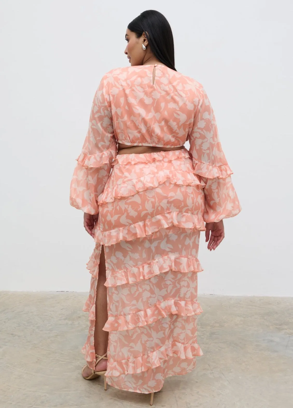 Evie Maxi Dress Curve - Terracotta Petal sold by Pretty Lavish product image thumbnail 2