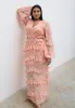 Evie Maxi Dress Curve - Terracotta Petal sold by Pretty Lavish
