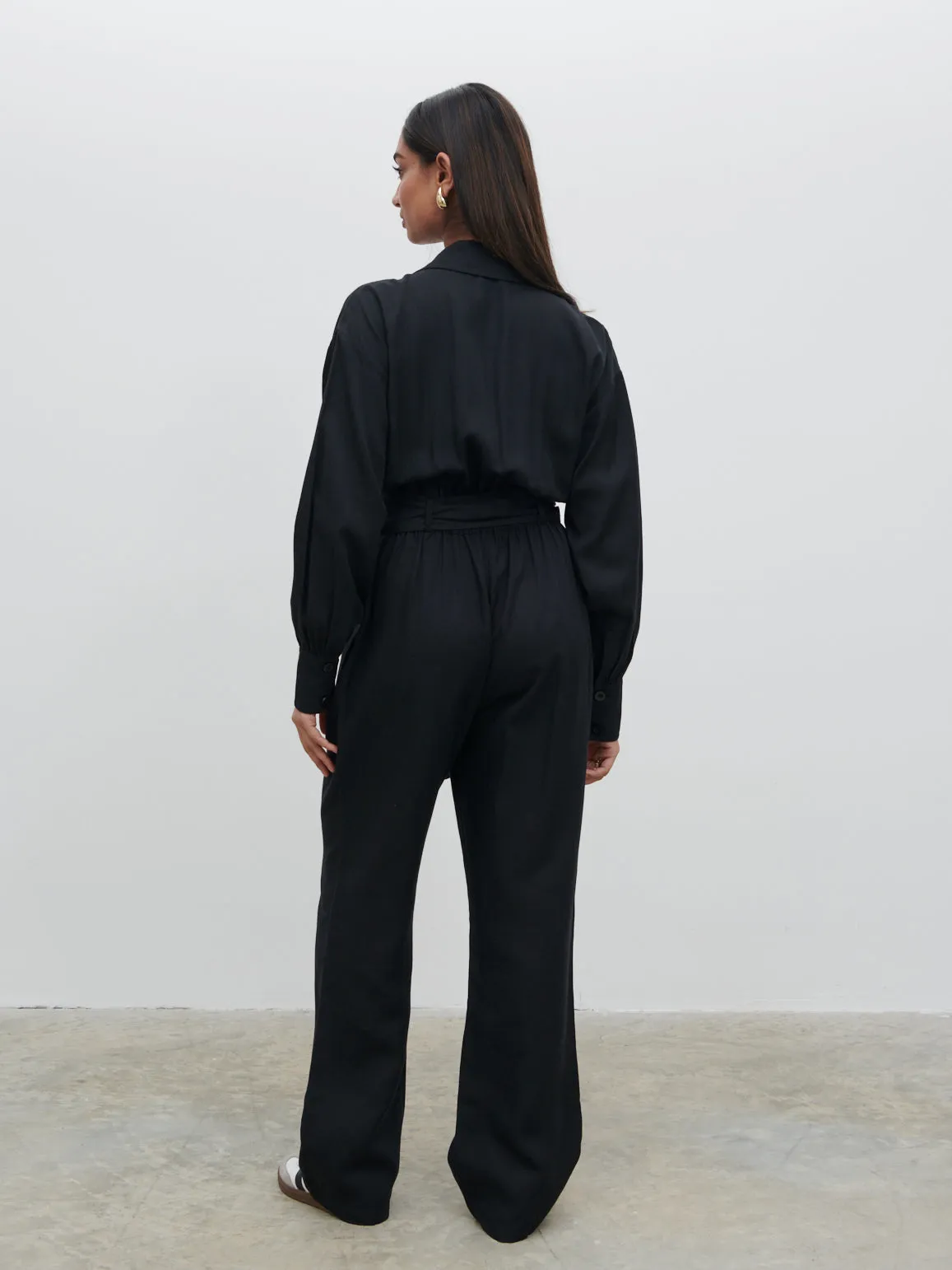 Zara Belted Jumpsuit - Black sold by Pretty Lavish product image thumbnail 4
