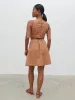 Melody Cut Out Mini Dress - Biscuit sold by Pretty Lavish
