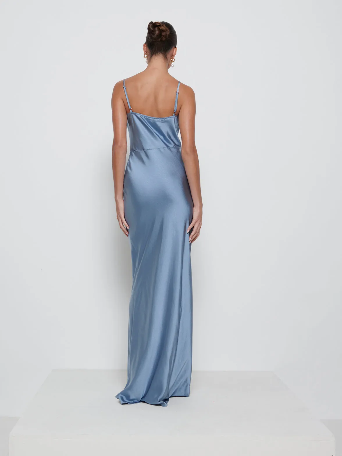 Keisha Maxi Bridesmaid Dress - Dusty Blue sold by Pretty Lavish product image thumbnail 3