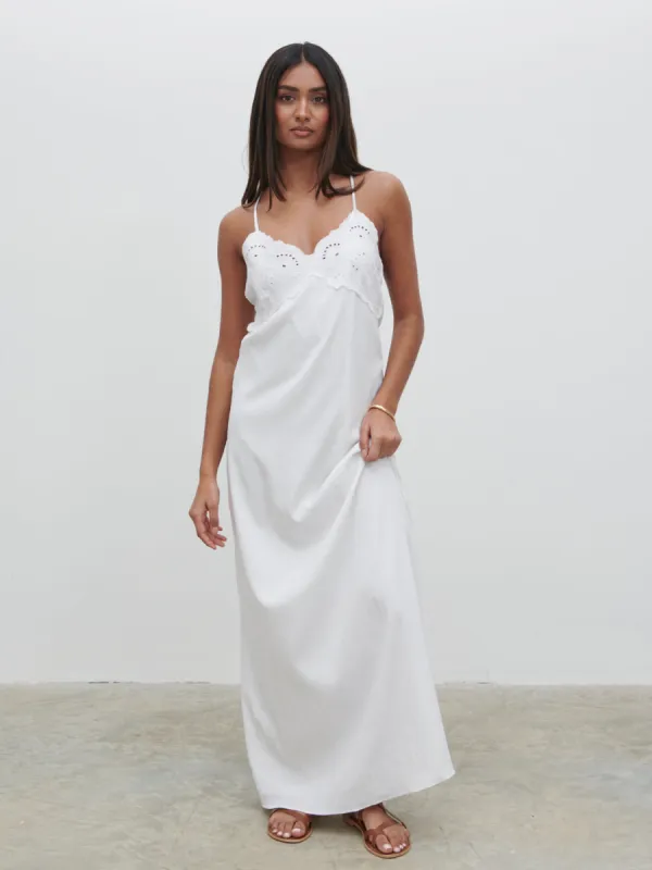 Davina Maxi Dress - Cream sold by Pretty Lavish