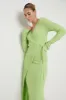 Vinnie Wrap Tie Midaxi Dress - Apple Green sold by Pretty Lavish