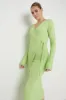 Vinnie Wrap Tie Midaxi Dress - Apple Green sold by Pretty Lavish