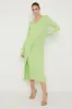 Vinnie Wrap Tie Midaxi Dress - Apple Green sold by Pretty Lavish