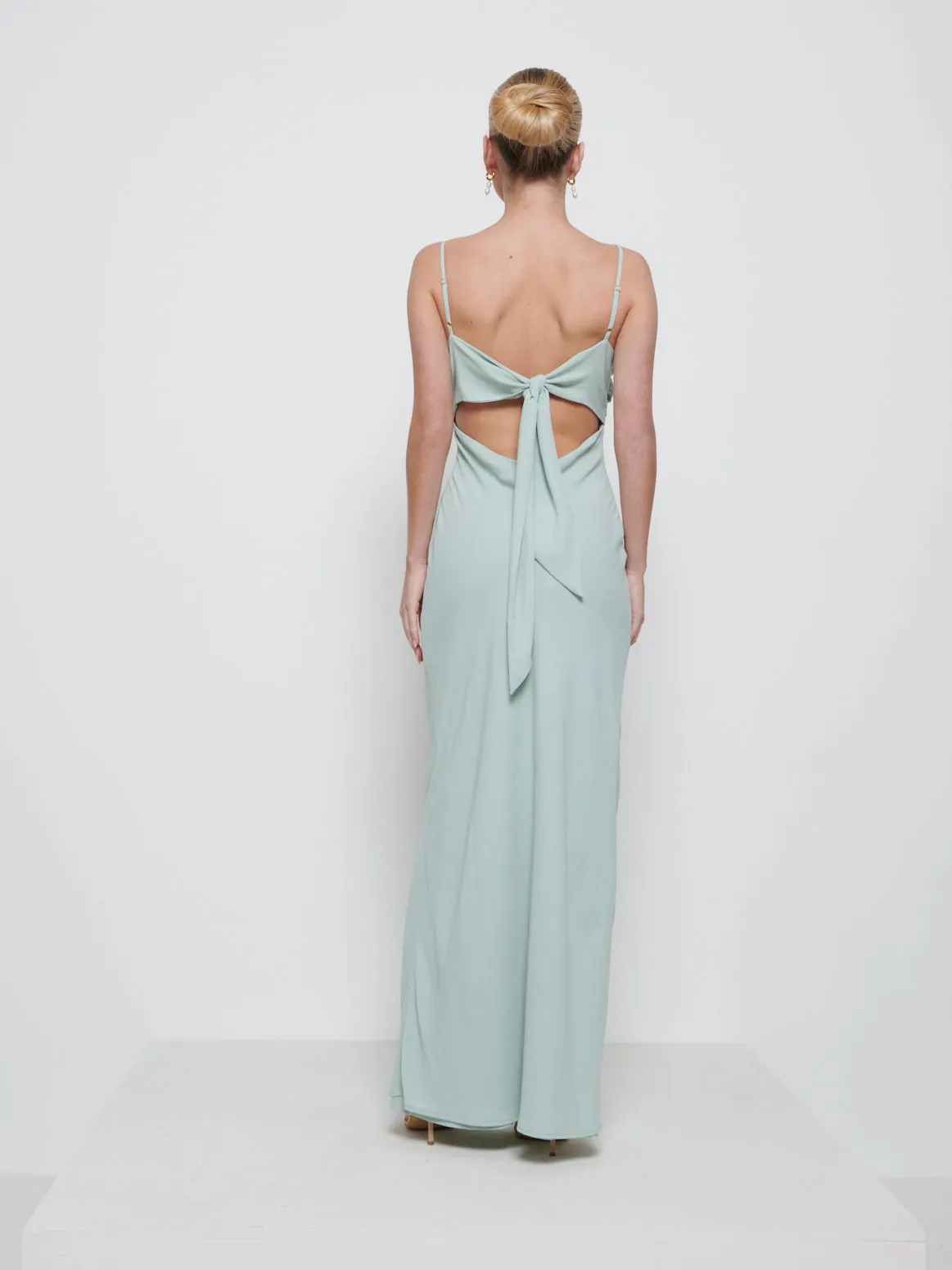 Kehlani Twist Cami Bridesmaid Dress - Sage sold by Pretty Lavish product image thumbnail 3