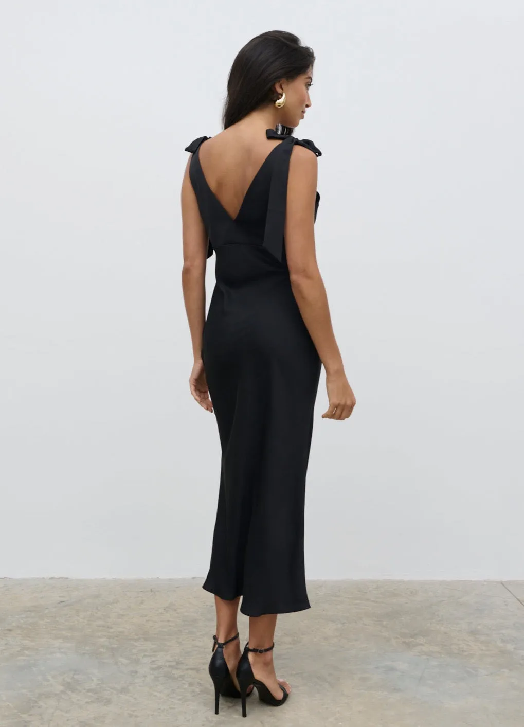 Piper Tie Midaxi Dress - Black sold by Pretty Lavish product image thumbnail 3