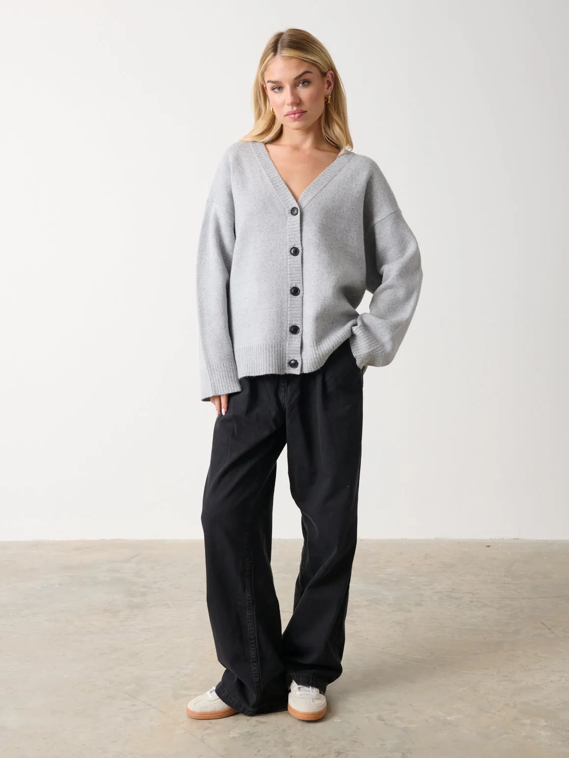 Makai Oversized Cardigan - Grey sold by Pretty Lavish product image thumbnail 4