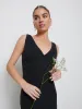 Esmee Crepe Maxi Bridesmaid Dress - Black sold by Pretty Lavish