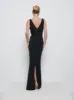 Esmee Crepe Maxi Bridesmaid Dress - Black sold by Pretty Lavish