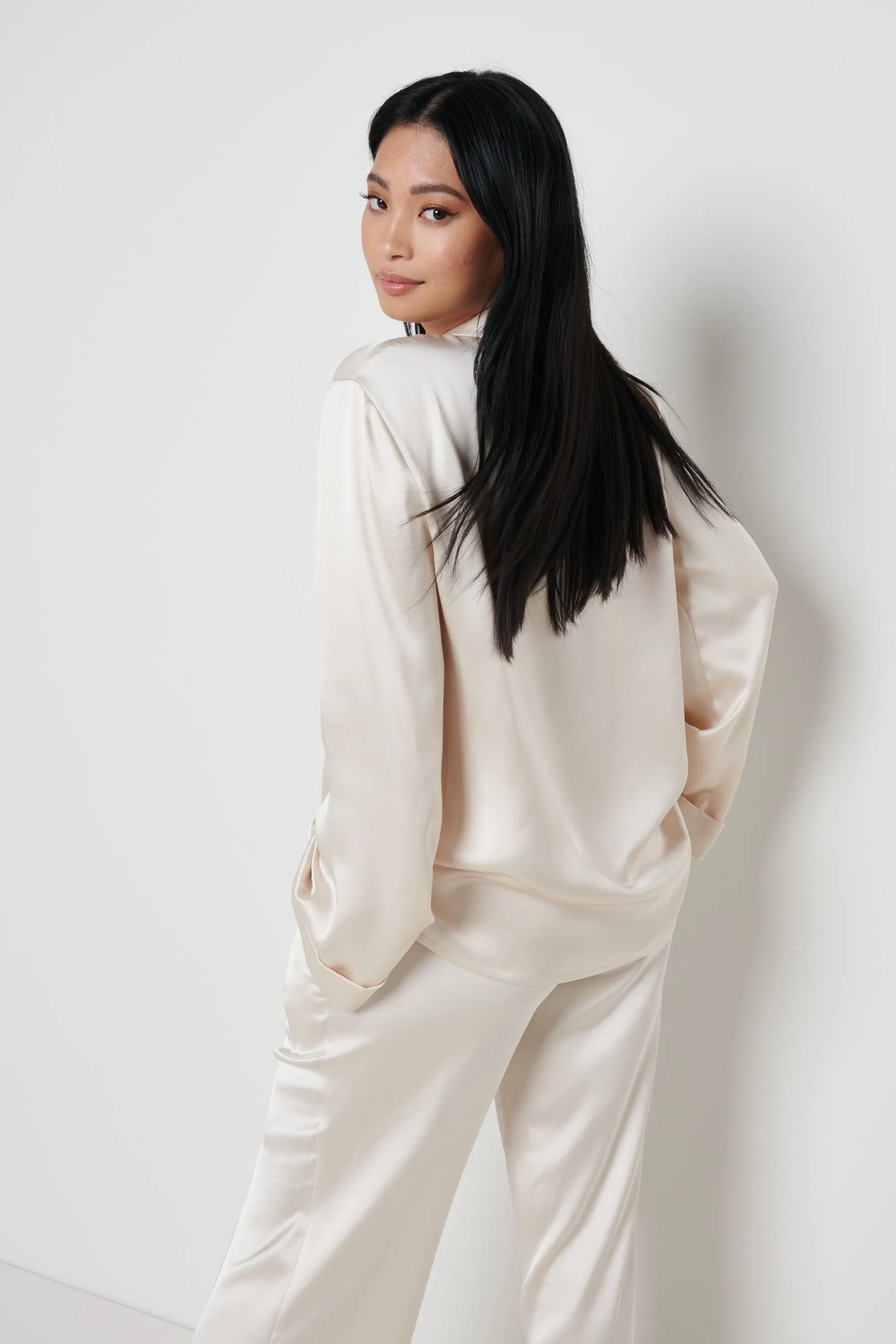 Hailee Relaxed Blouse - Oyster sold by Pretty Lavish product image thumbnail 3